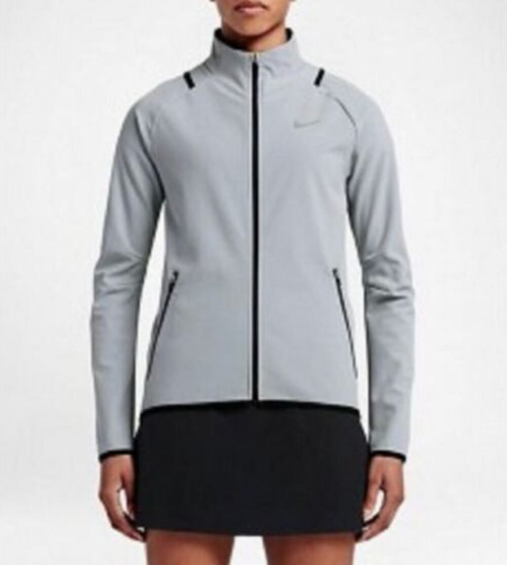 NIKE Golf Women's Light Gray Full Zip Composite HyperAdapt 802900-012 Jacket S